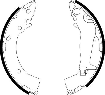 HELLA Brake Shoe Set - H9755 - for e.g. HYUNDAI / INOKOM 8DB355002-821