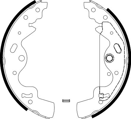 HELLA Brake Shoe Set - H9770 - for e.g. LAND ROVER 8DB355002-841