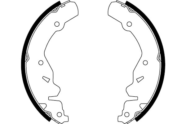 HELLA Brake Shoe Set - H1757 - for e.g. CHRYSLER 8DB355000-481