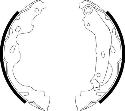 HELLA Brake Shoe Set - H9815 - for e.g. CITROEN / GEELY / OPEL / PEUGEOT /PROTON 8DB355002-891