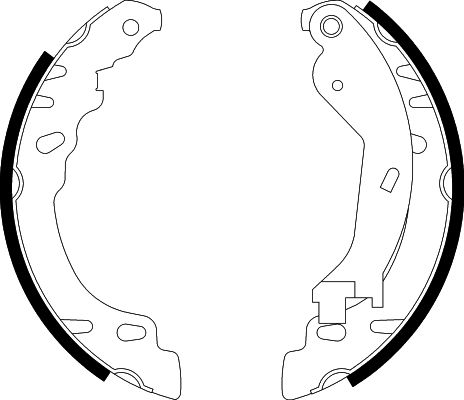 HELLA Brake Shoe Set - H9820 - for e.g. FIAT / FORD 8DB355002-901