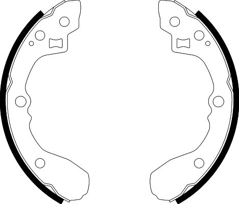 HELLA Brake Shoe Set - H9840 - for e.g. KIA 8DB355002-931