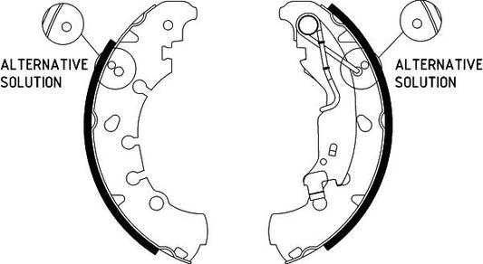 HELLA Brake Shoe Set - H9855 - for e.g. CHRYSLER / CITROEN / FIAT / LANCIA 8DB355002-961