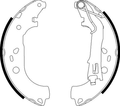 HELLA Brake Shoe Set - H9970 - for e.g. CITROEN / FIAT / PEUGEOT 8DB355003-051