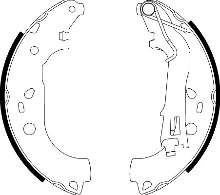 HELLA Brake Shoe Set - H9970 - for e.g. CITROEN / FIAT / PEUGEOT 8DB355003-051