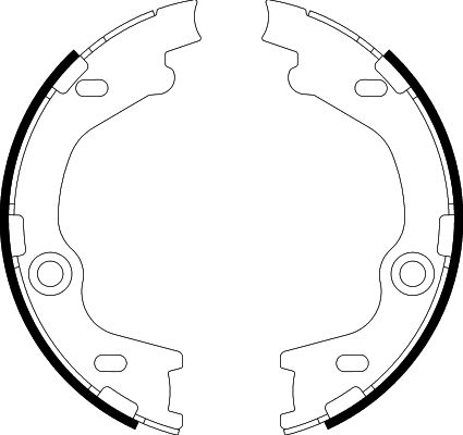 HELLA Brake Shoe Set, parking brake - H9995 - for e.g. HYUNDAI / KIA 8DA355050-811