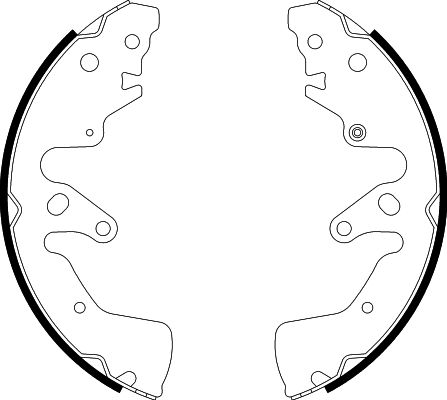 HELLA Brake Shoe Set - H1687 - for e.g. SUZUKI 8DB355000-261