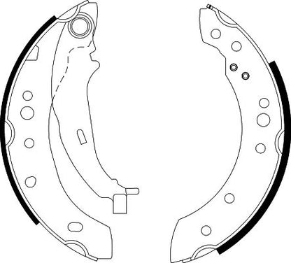 HELLA Brake Shoe Set - H1688 - for e.g. MITSUBISHI / SMART 8DB355000-271