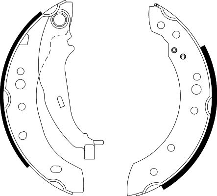HELLA Brake Shoe Set - H1688 - for e.g. MITSUBISHI / SMART 8DB355000-271