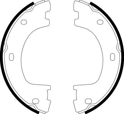 HELLA Brake Shoe Set, parking brake - H1690 - for e.g. MERCEDES-BENZ / VOLKSWAGEN 8DA355050-071