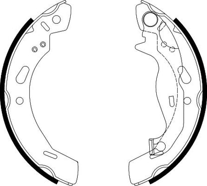 HELLA Brake Shoe Set - H1692 - for e.g. FORD 8DB355000-291