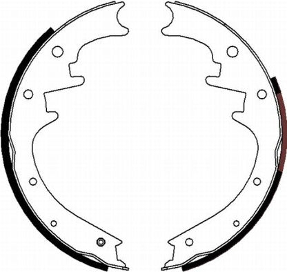 HELLA Brake Shoe Set - H1697 - for e.g. JEEP 8DB355000-311