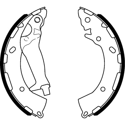 HELLA Brake Shoe Set - H1730 - for e.g. DODGE / HYUNDAI / KIA 8DB355000-401