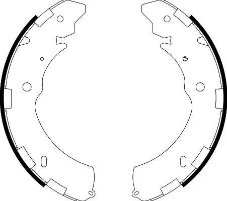 HELLA Brake Shoe Set - H1734 - for e.g. FIAT / ISUZU / MITSUBISHI 8DB355000-421
