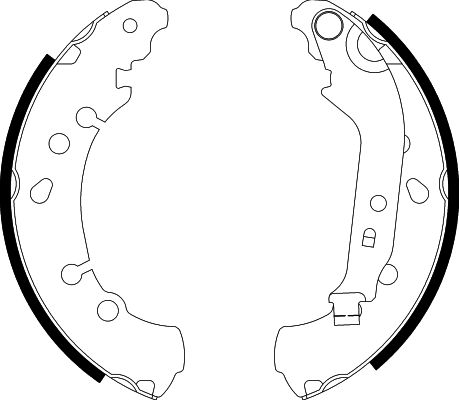 HELLA Brake Shoe Set - H1756 - for e.g. DAIHATSU / TOYOTA 8DB355000-471
