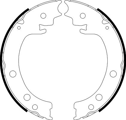 HELLA Brake Shoe Set, parking brake - H1778 - for e.g. SUZUKI 8DA355050-971