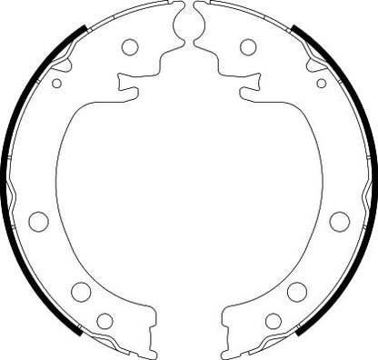 HELLA Brake Shoe Set, parking brake - H1778 - for e.g. SUZUKI 8DA355050-971