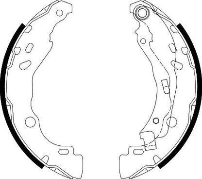 HELLA Brake Shoe Set - H1780 - for e.g. CITROEN / PEUGEOT 8DB355020-081