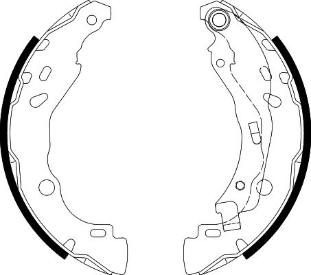 HELLA Brake Shoe Set - H1780 - for e.g. CITROEN / PEUGEOT 8DB355020-081