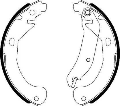 HELLA Brake Shoe Set - H1783 - for e.g. CHEVROLET / PONTIAC / SATURN 8DB355022-031