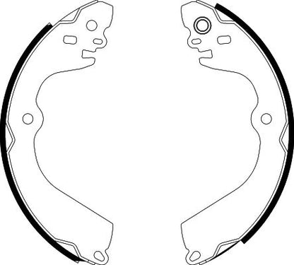 HELLA Brake Shoe Set - H1792 - for e.g. MITSUBISHI / NISSAN 8DB355022-111