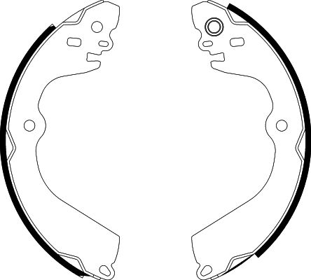HELLA Brake Shoe Set - H1792 - for e.g. MITSUBISHI / NISSAN 8DB355022-111