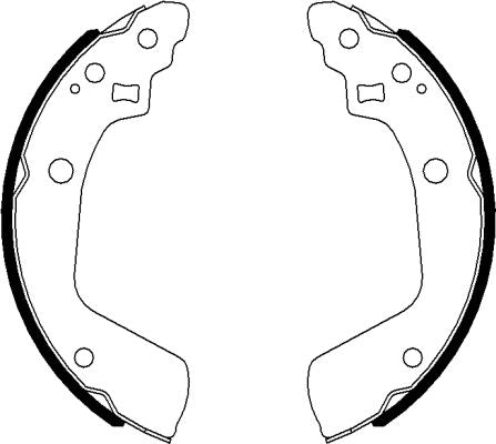 HELLA Brake Shoe Set - H1794 - for e.g. SUZUKI 8DB355022-051