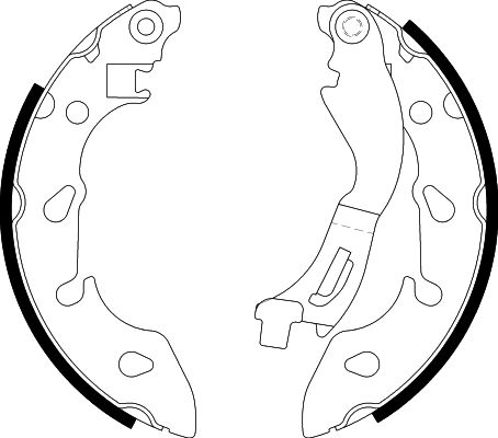 HELLA Brake Shoe Set - H1801 - for e.g. FIAT / FORD 8DB355022-211
