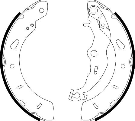 HELLA Brake Shoe Set - H1805 - for e.g. FORD 8DB355022-201