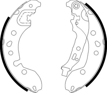 HELLA Brake Shoe Set - H1814 - for e.g. RENAULT / SMART 8DB355022-181