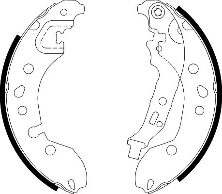 HELLA Brake Shoe Set - H1814 - for e.g. RENAULT / SMART 8DB355022-181
