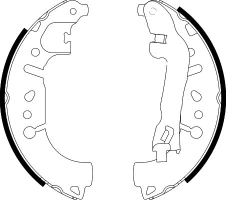 HELLA Brake Shoe Set - H1822 - for e.g. DODGE / FIAT 8DB355022-271