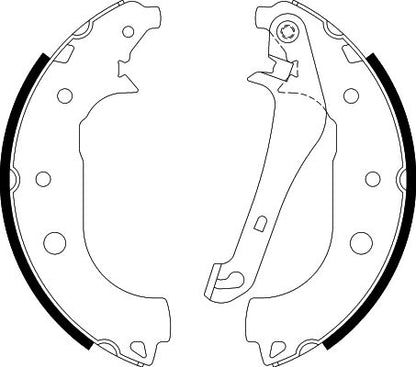 HELLA Brake Shoe Set - H1823 - for e.g. FORD 8DB355022-231