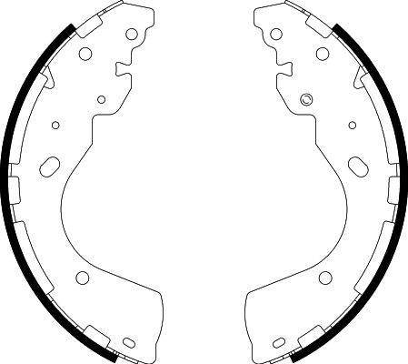 HELLA Brake Shoe Set - H1825 - for e.g. FORD / NISSAN 8DB355022-241