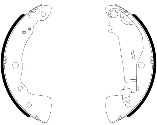 HELLA Brake Shoe Set - H1851 - for e.g. NISSAN 8DB355038-021