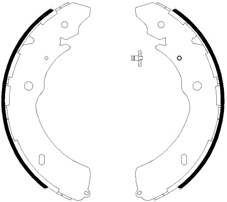 HELLA Brake Shoe Set - H1852 - for e.g. CHEVROLET / ISUZU 8DB355038-031