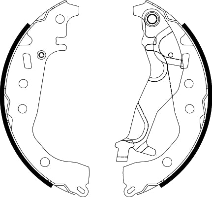 HELLA Brake Shoe Set 8DB355038-251
