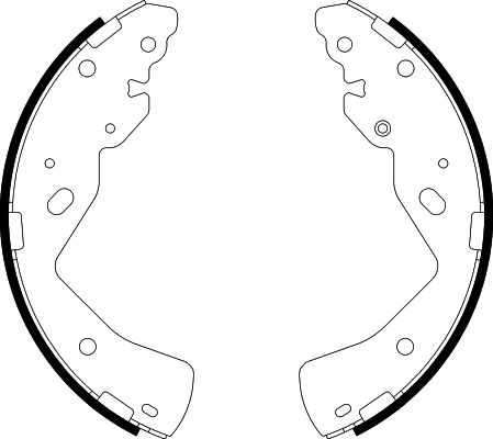 HELLA Brake Shoe Set - H1865 - for e.g. FORD 8DB355038-211