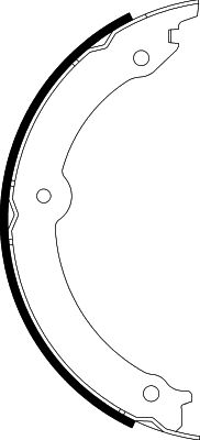 HELLA Brake Shoe Set, parking brake - H1867 - for e.g. LEXUS / TOYOTA 8DA355051-391