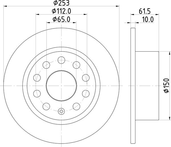 MINTEX Brake Discs S 253 : 5