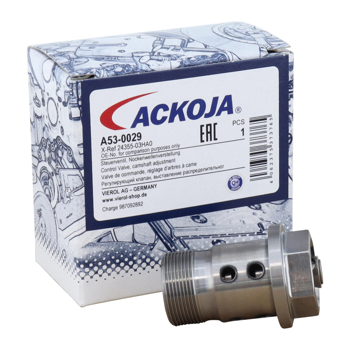 ACKOJA Control Valve, camshaft adjustment A53-0029