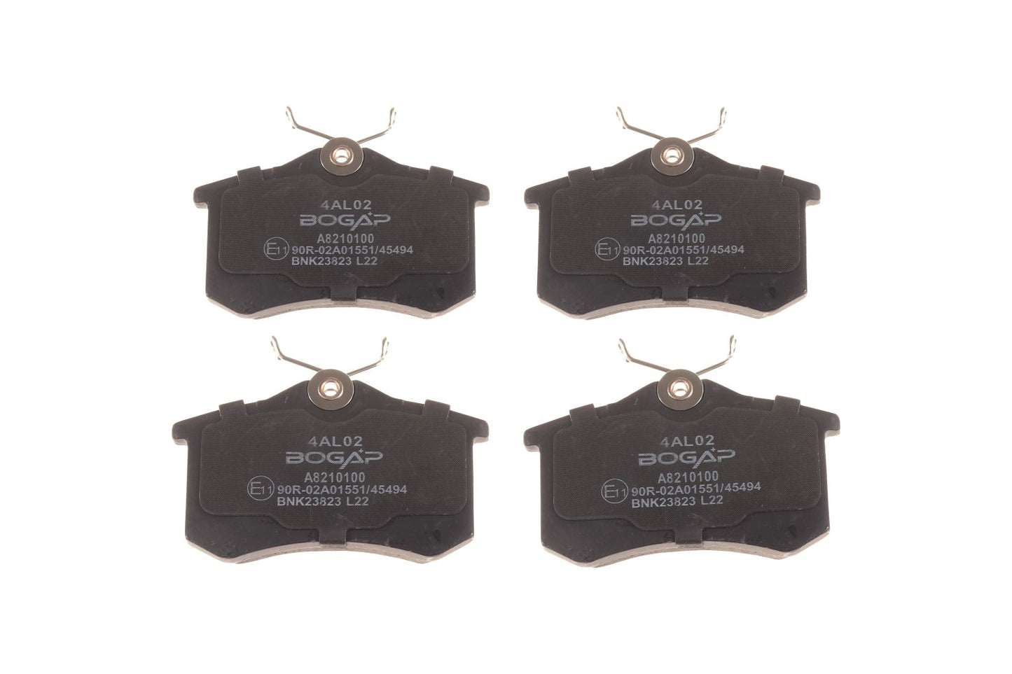 BOGAP Premium Brake Pad Set for disc brake A8210100