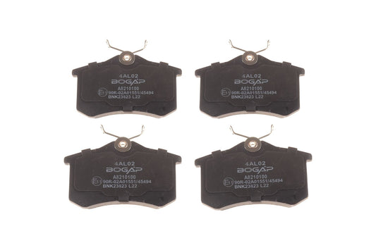 BOGAP Premium Brake Pad Set for disc brake A8210100