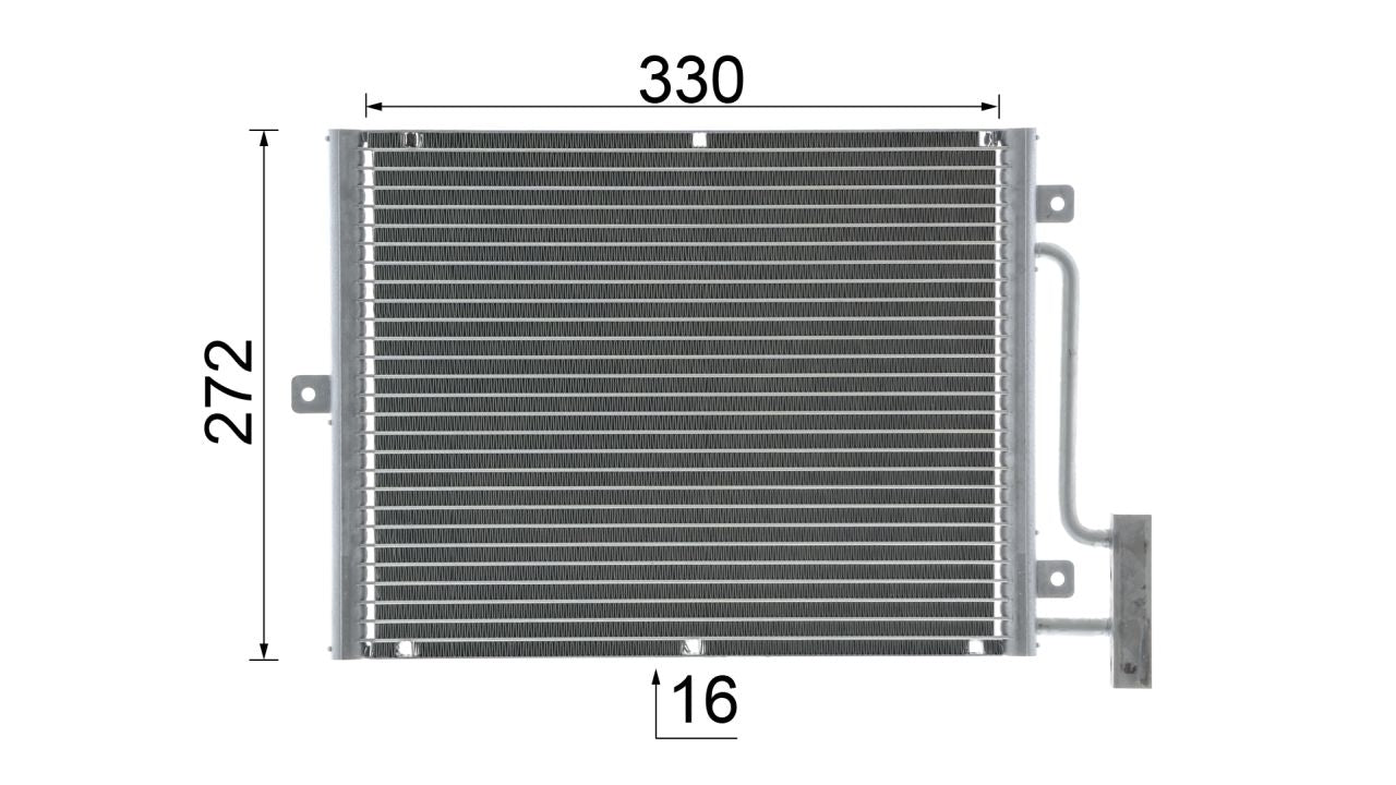 MAHLE Aircon condenser AC317000P