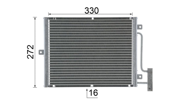 MAHLE Aircon condenser AC317000P