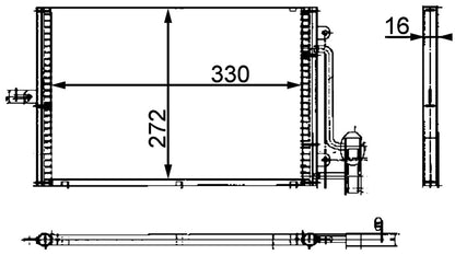 MAHLE Aircon condenser AC317000P