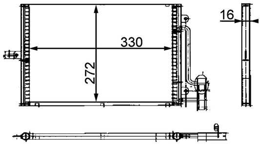 MAHLE Aircon condenser AC317000P