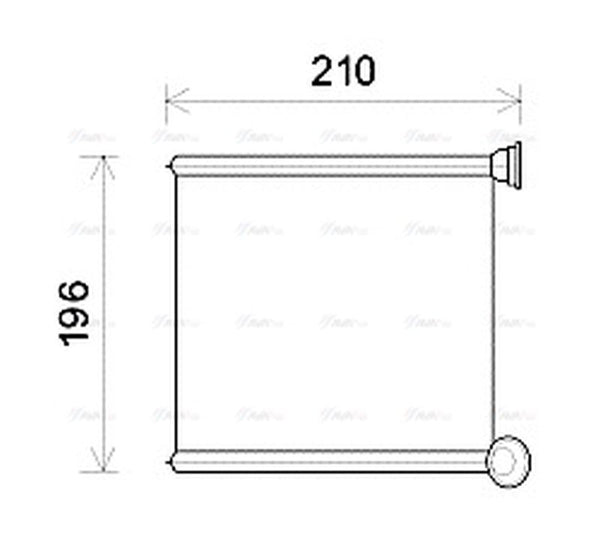 AVA Cabin Heater Core AIA6385