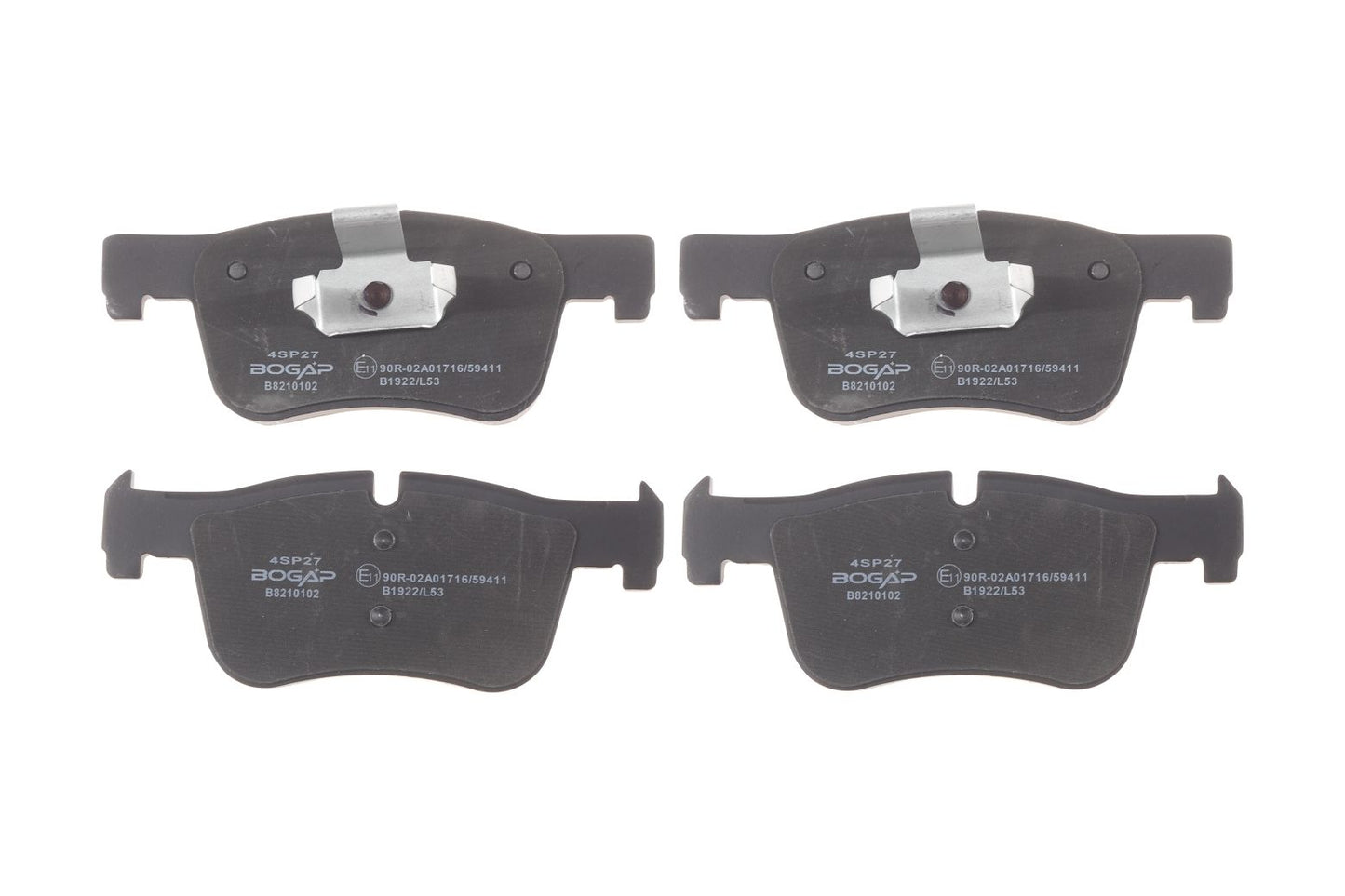 BOGAP Premium Brake Pad Set for disc brake B8210102