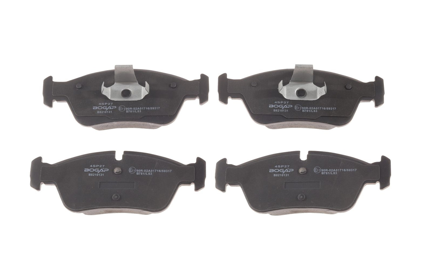 BOGAP Premium Brake Pad Set for disc brake B8210131
